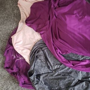 Four EUC yoga workout athleisure tops jackets